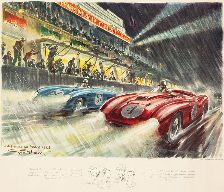 Phares  Marchal, Roulies, 57, 24 Heures du Mans 1954, Geo Ham
