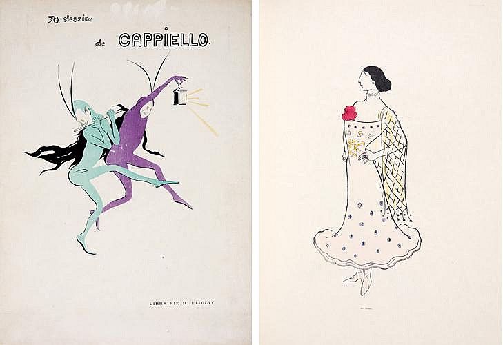 70 Dessins, De Cappiello., Libhaihie H. Floury