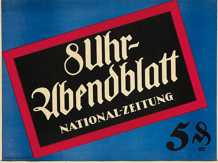 8 Uhr, Abendblatt, National-Zeitung, 5s