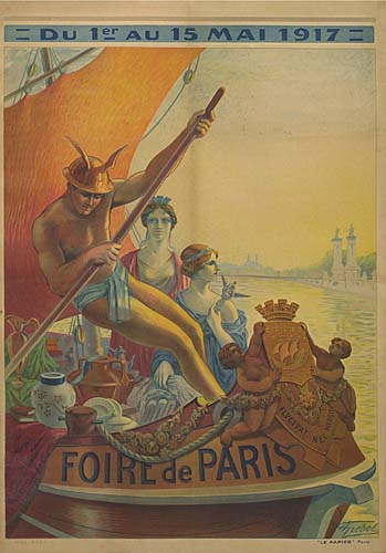 Du 1Er Au 15 Mai 1917, A. Grebel, Foire De Paris, Flvcival Nlc