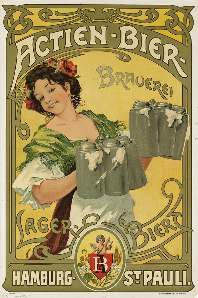 Actien-bier-Brauerei, Lager Bier, Hamburg stpauli