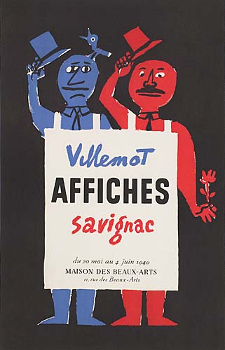 Affiches, Villemot, Savignac, Du 20 Mai Au 4 Juin 1940, Maison Des Beaux-Arts.