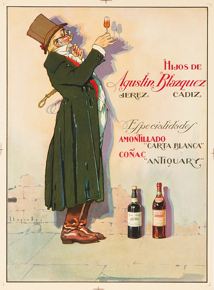 Hijos de, Agustin Blazquez, jerez cadiz, especialidades, amontillado, ” carta blanca”, conac, ” antiquary”,