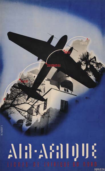 Tunis Conctantine, Air Afrique, Lignes D Lafrique Du Ndad