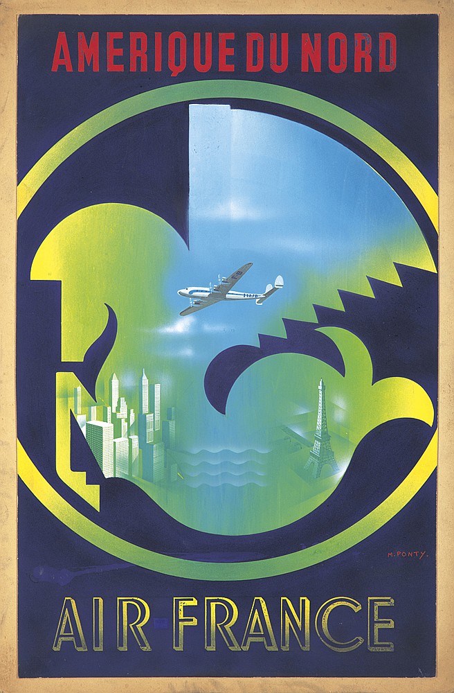 Amerique Du Nord, M. Ponty., Air France