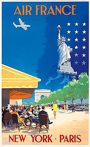 Air France, New York . Paris