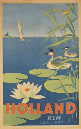 Holland, K.L.M, royal dutch airlines