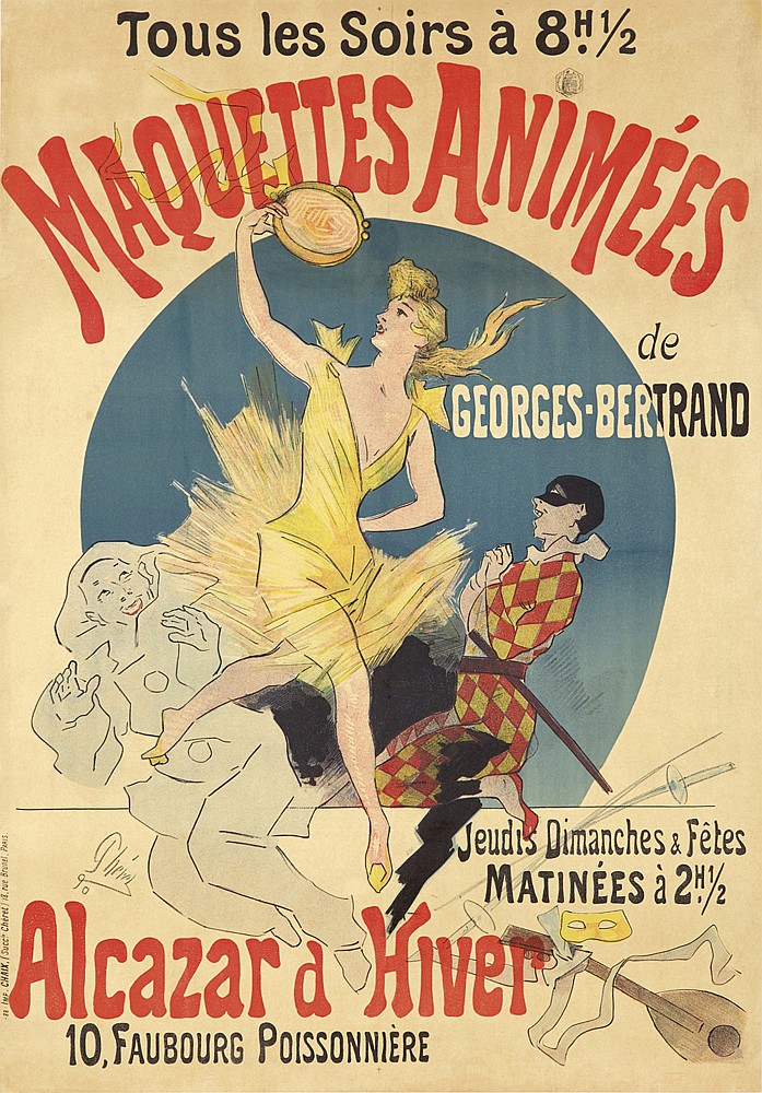 Tous Les Soirs A 8h.1/2, Maquettes Animees, De, Georges Bertrand, Jeudis Dimanches & Fetes, Matinees A 2h. 1/2, Alcazard Hiver, 10, Faubourg Poissonniere