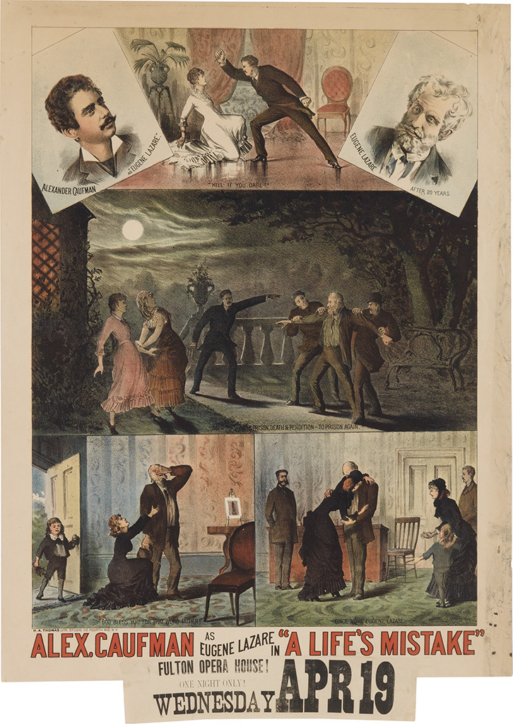 Alex. Caufman As Eugene Lazare In “A Life’s Mistake”, Fulton Opera House!, Wednesday Apr19