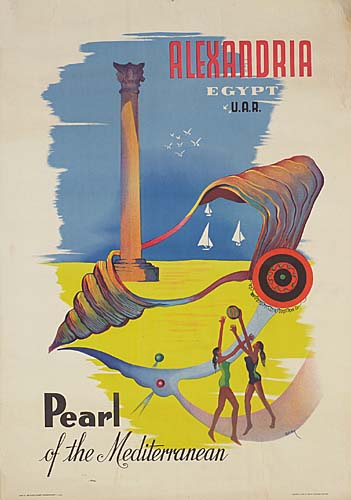 Alexandria, Egypt, U. A. R., Pearl, Of The Mediterranean