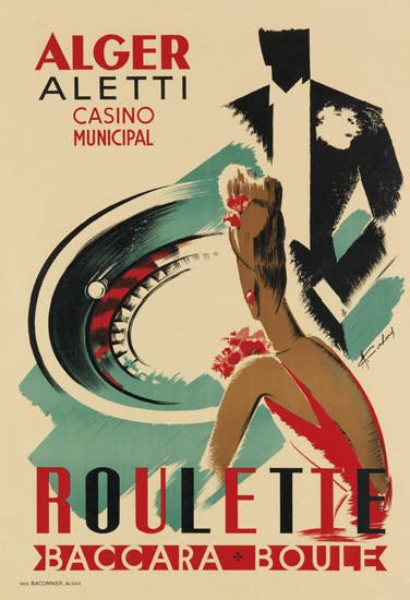 Alger, Aletti, Casino, Municipal, Roulette, Baccara Boule,