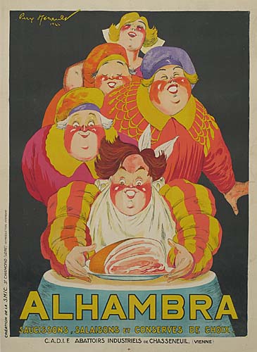 Alhambra, Saucissons Salaisons Et Conserves De Choix, C.A.D.I.E. Abattors Industriels De Chasseneuil Vienne