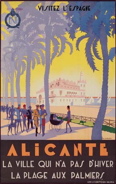 PNI, Visitez L’Espagne, Alicante, La Ville Qui Na Pas D’hiver La Plage Aux Palmiers, Orte Ga