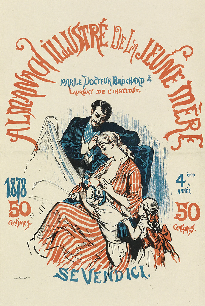 Almanach Illustre De La Jeune Mere, Parle Doctevr Brochard, Laureat De L’Institut 1878 50 4. Eme Annee 50 Sevendici.