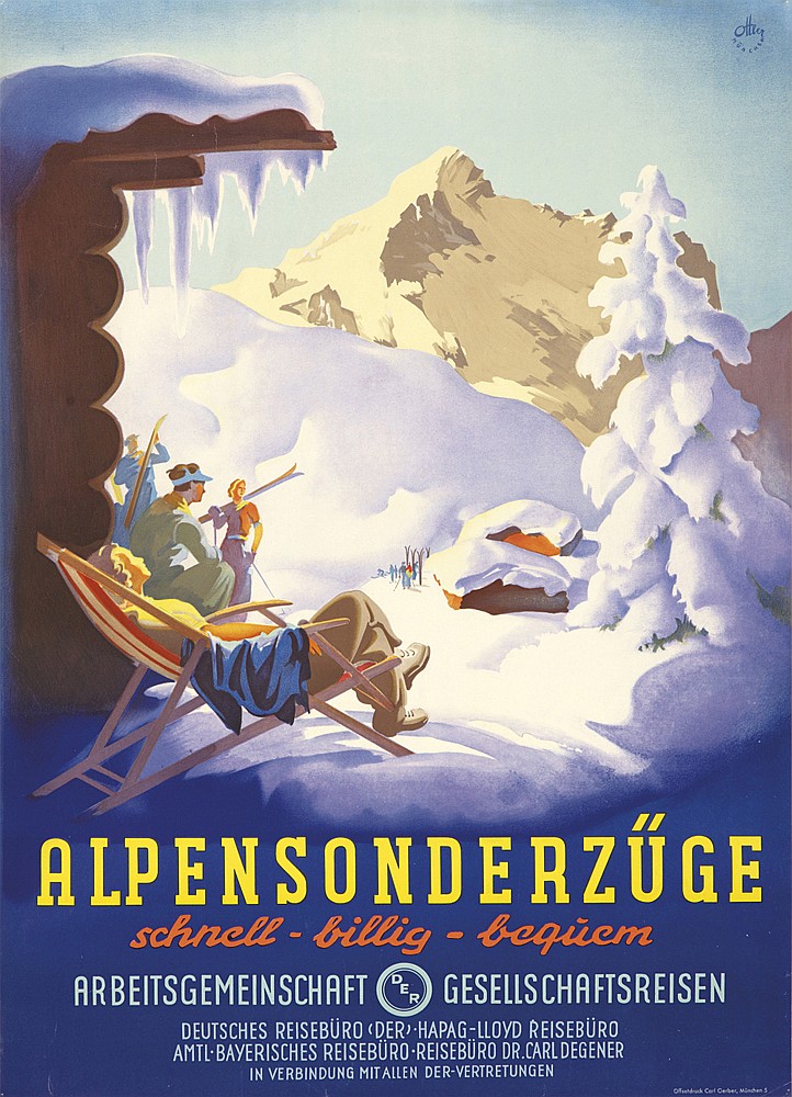 Alpensonderzuge, Schnell   Bollig   Bequiem, Arbeitsgemeinschaft Der Gesellschaftsreisen, Deutsches Reiseburo (Der). Hapag   Lloyd Reiseburo, Amtl Bayerisches Reiseburo reiseburo Dr. Carl Degener, In Verbindung Mit Allen Der Vertretungen