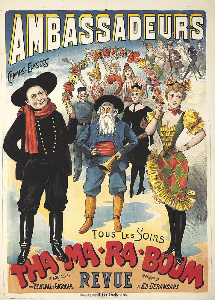 Ambassadeurs, Champs Elysees, Tous Les Sdirs, Tha Ma. Ra. Boom, Paroles De Revue Musique De, M. Ed. Deransart, Delormel & Garnier, Chlevy 10 Rue Martel Paris