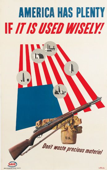 America Has Plenty If It Is Used Wisely!, Don’t Waste precious Materie! Save