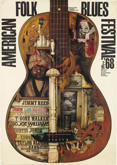 Amrican, Folk Blues, Festival 68, Jimmy Reed, T Bone Walker, Big Joe Williams,