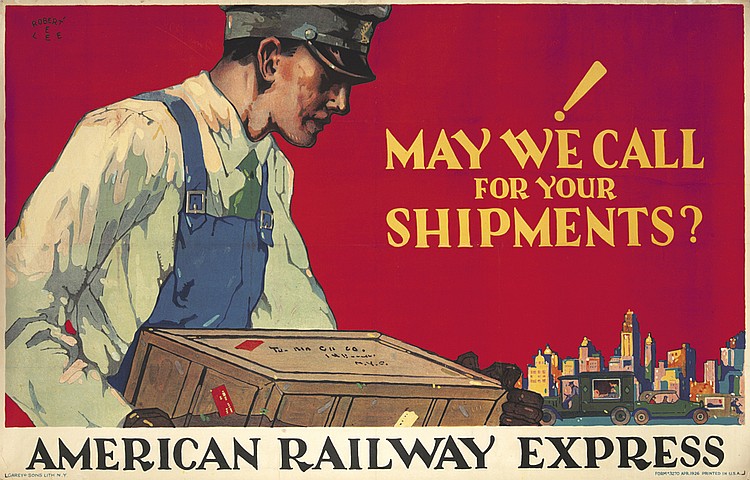 May we call for your shipments, American railway express