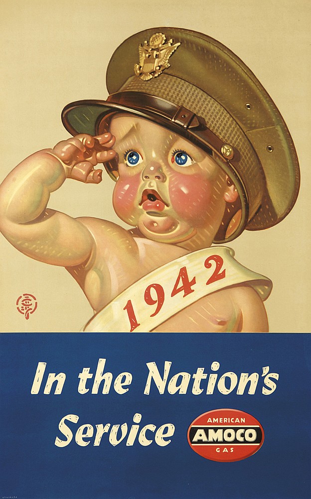1942, In The Nation’s, Service Amoco, American, Gas