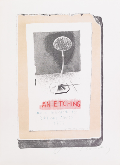 An Etching And A Lithograph For Editions Alecto