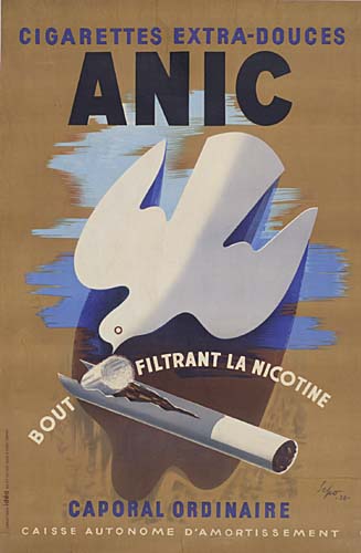 Cigarettes Extra Douces, Anic, Bout Filtrant La Nicotine, Caporal Ordinaire, Caisse Autonome, D’amortissement