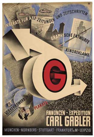 Inserate Fur Alle Zeitungen Und Zeitschriften, GraphiSche Entwurfe, Kinoreklame, Verkehrswerbling, Plakate, Annoncen Expedition, Carl Gabler, Munchen Nurnberg Stuttgart Frankfurt M Leipzig
