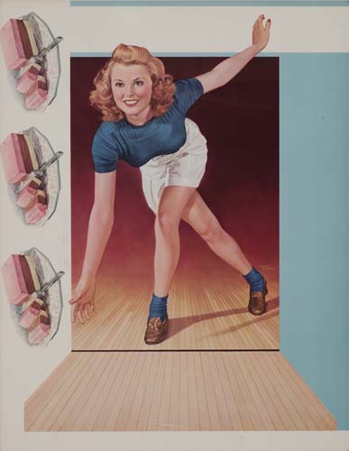 Anonymous [Bowling.] Die Cut.