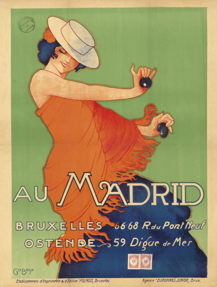 Au Madrid, Bruxelles 56.68 Rdu Pont Neuf, Ostende 59 Digue De Mer