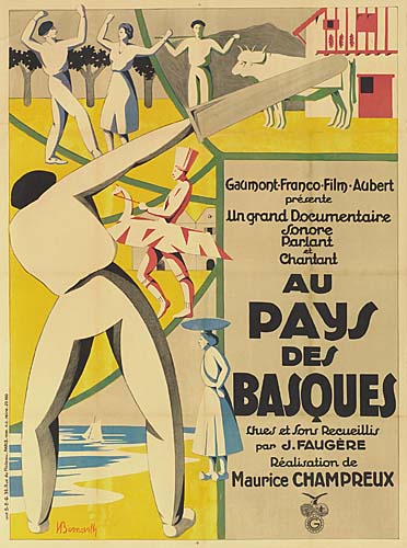 Gaumont Franco Film Aubert, Precent, Llngrand Documentaire, Sonore, Parlant, Chantant, Au, Pays, Des, Basques, Shies At Sons Recueillis, Par J. Faugere, Realisation De, Maurice Champreux.