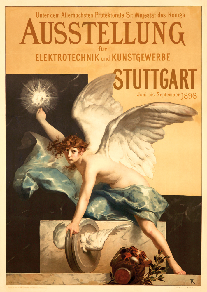 Unter Dem Allerchochsten Protektorate Sr.majestst Des Konigs, Ausstellung, Fur, Elektrotechnik Und Kunstgewerbe., Stuttgart, Juni Bis September 1896