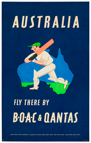 Australia, Fly there by B.O.A.C & qantas