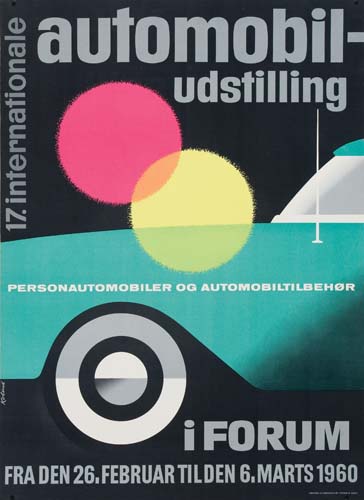 Automobil-, Udstilling, 17. Internationale, Personautomobiler Og Automobiltilbehor, Iforum, Fra Den 26,  Februar Tilden 6. Marts 1960
