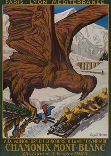 Paris-Lyon-Mediterranee, Clogute TilaTisse, Aux Vainquers Du Concours De La VIII Olympiade, Chamonix-Mont-Blanc, 25 Janvier-5 Feurier 1924