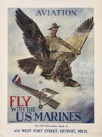 Aviation, Fly With The U.S. Marines, for full information Aply at, 454 South state Street Chicago Ill