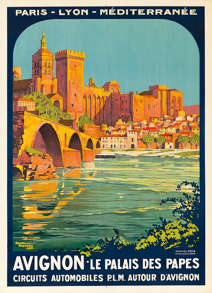 Paris-Lyon-Mediterranee, Avignon-Le Palais Des Papes, Circuits Automoiles P.L.M. Autour D’Avignon