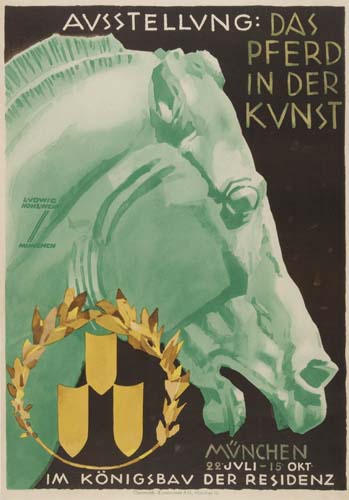 Avsstellvng das pferd in der kvnst, Mvnchen, 22 jvli-15 okt, Im konigsbav der residenz