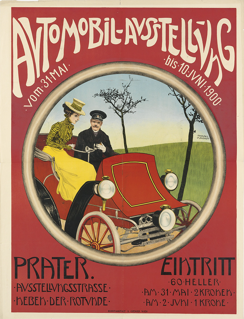 Avtomobil-Avsstellvng,  Vom 31 Mai, bis 10 jvni 1900. Prater Avsstellvncsstrasse, neben Der Rotvnde, Eintritt 60 Heller, Am 31 Mai 2Kronen, Am 2 Jvni 1 Krrone