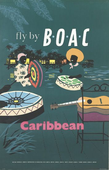 Fly by, B.O.A.C, Caribbean