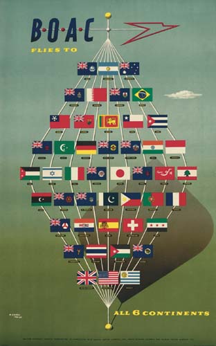 B· O· A· C, Flies, To All 6 Continents