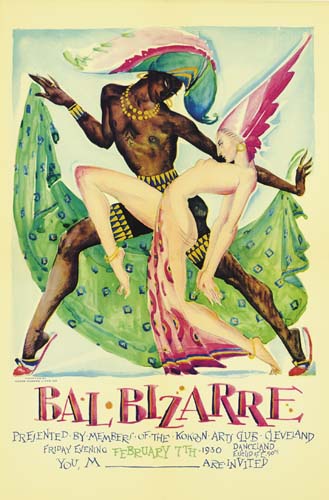 Bal Bizarre presented by members of the kokoon arts gub cleveland, Friday evening february tth 1930 danceland euclidate 90., you m are invited.