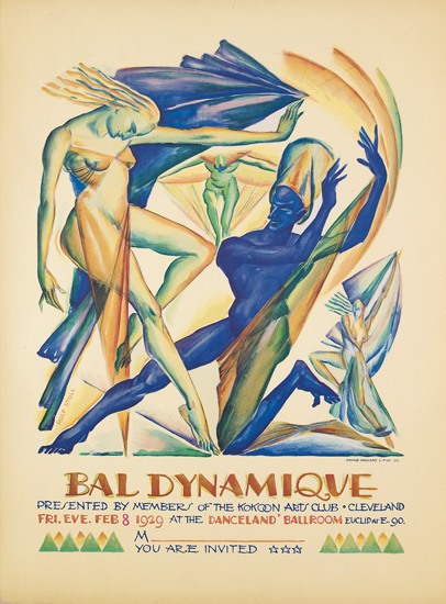 Bal Dynamique Presented By Member Of The Kokoon Arts Club Cleveland Fri.Eve.Feb 8 1929 At The Danceland Ballroom Euclid ne.90 M You Are Invited