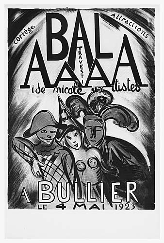 Cortege Atlractions, Bal Aaaa, Travesti, A Bullier, Le 4 Mai 1923