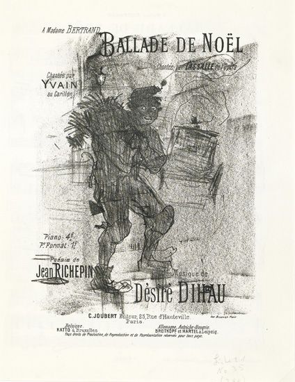 Ballade De Noel A Madame Bertrand, Cheales Par Yvain, Ad  Carillon, Piano 4 P.Formt: 1 Podse de Jean Richepin Musique De Desire Dihau C.Joubert