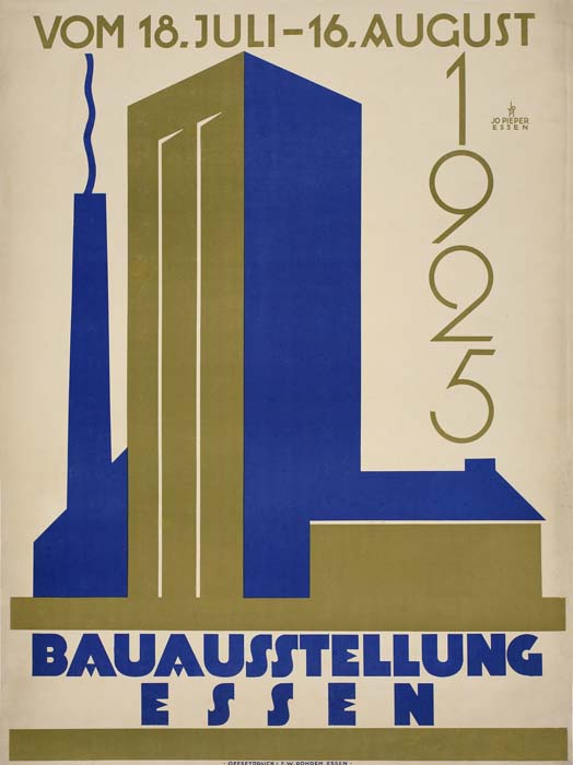 Vom 18. Juli 16. August 1925, Bauausstellung Essen