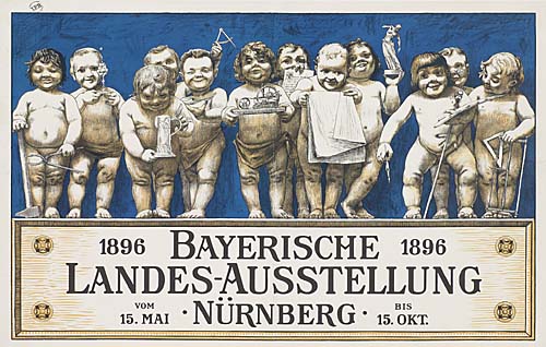 1896 Bayerische 1896 landes ausstellung Vom 15 mai, Nurnberg, Bis 15 okt