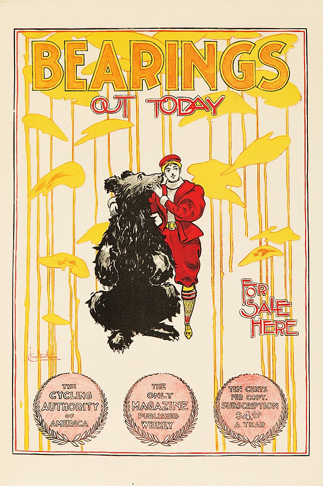Bearings, out Today, For, sale, Here, The, Cycling, Authority, of, America, The, Only, Magazine, Published, Weekly, Ten Cents, Per Copt., Subscription, $4.- A Year