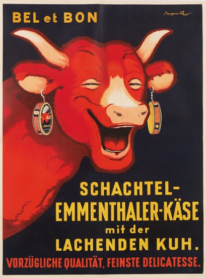 Bel Et Bon, Schachtel Emmenthaler Kase Mit Der Lachenden Kuh. Vorzugliche Qualitat Feinste Delicatesse