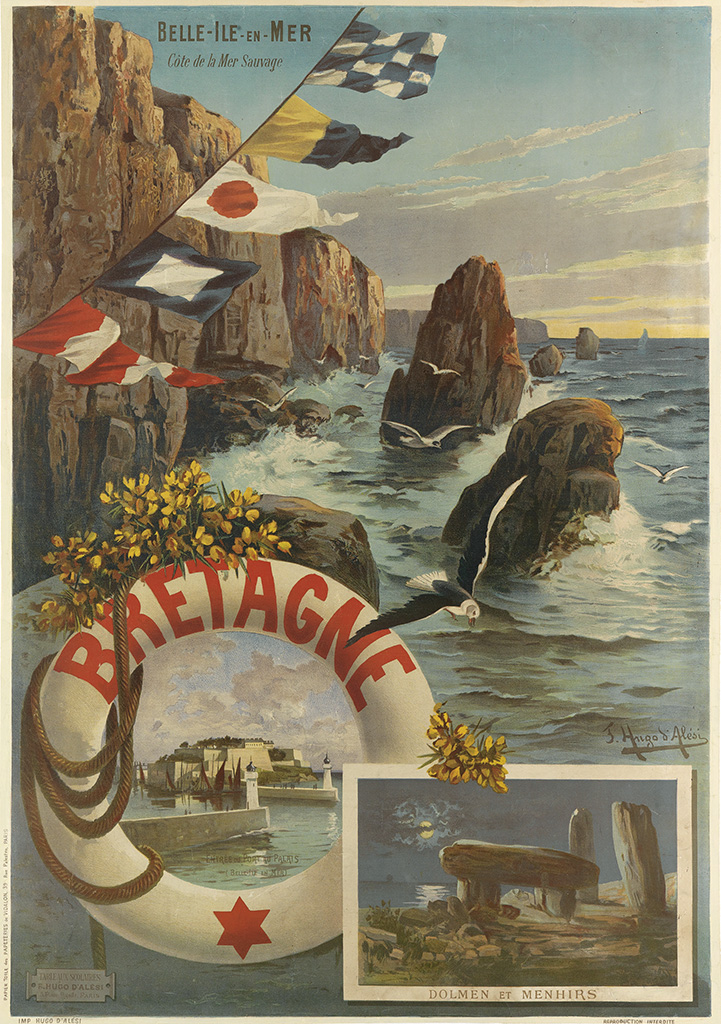 Belle-Ile-En-Mer, Cote De La  Mer Sauvage, Bretagne, Dolmen Et Menhirs