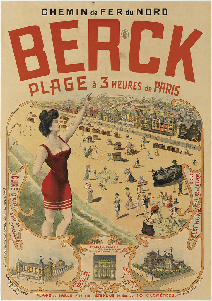 Chemin de Fer du Nord, Berck, Plage a 3 Heures de Paris, Cure d’air, Source, la plus, Salubre du Littoral, Telephone, Rans du fliers, Berck Plage,30 trains, Par Jour, Aller st retour, Paris a Berck 7.35, Plage de Sable Fin dune Etendue de plus de 10 Kilometers.